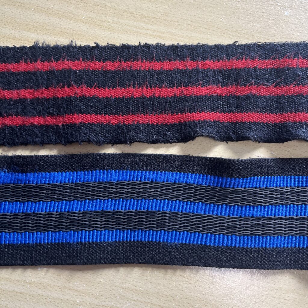 シークのリストラップの生地の比較