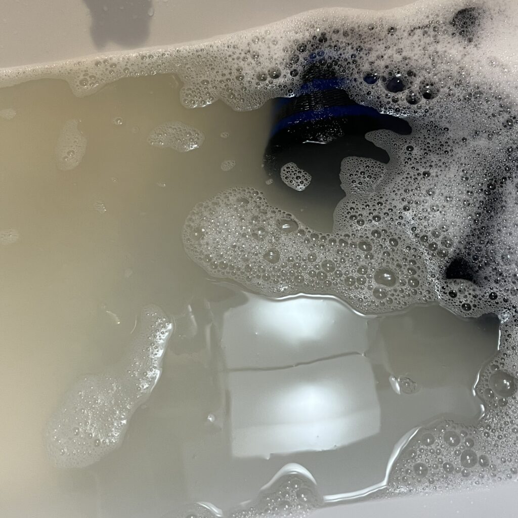 リストラップの汚れの写真