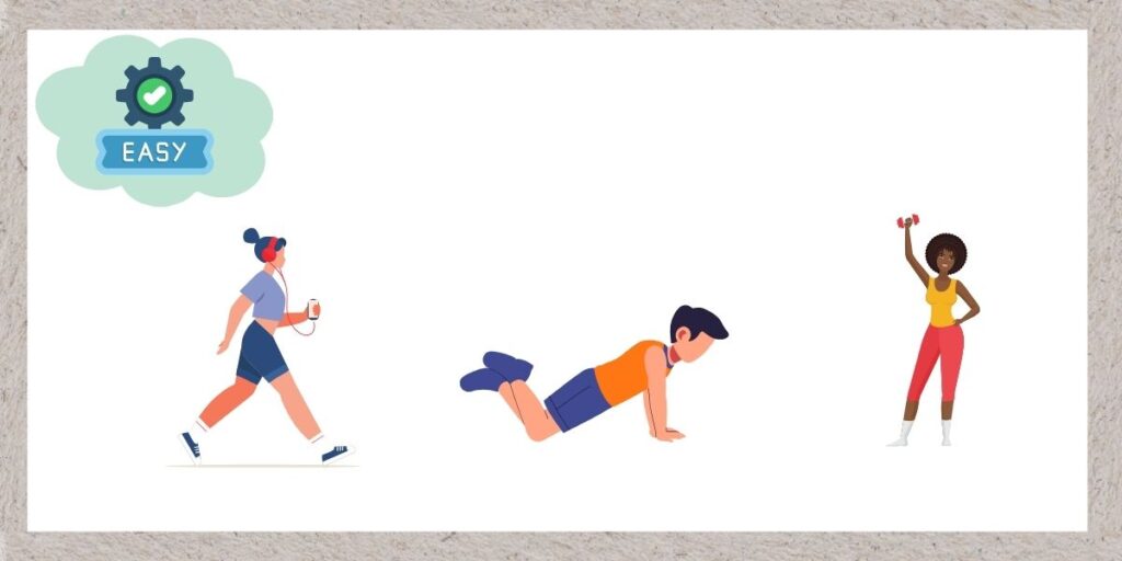 軽い筋トレイラスト