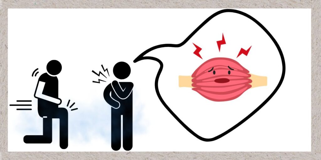 筋肉痛のイメージ